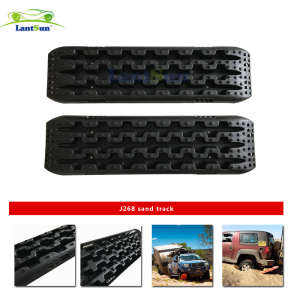 Lantsun J268 Black PP 10tons Recovery Traction Tracks for 4WD Sand Mud Snow off Road